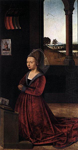 Petrus Christus Wife of a Donator china oil painting image